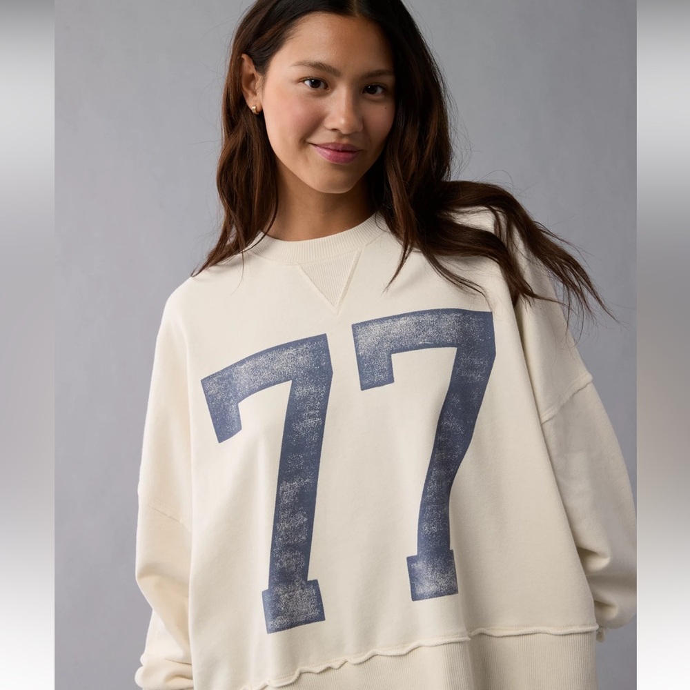 ✨BNWT✨ AE  🦅 Big Hug Graphic Crew Neck sweatshirt Size M